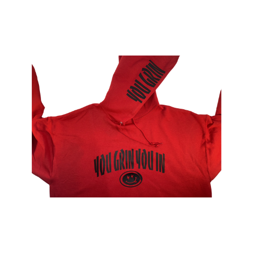 You Grin You In Hoodie (Words Across Chest) XL-3XL