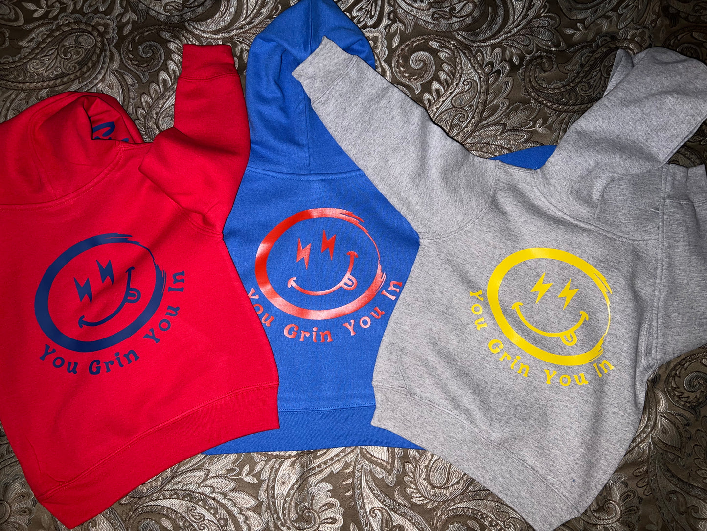 15A. YGYI Youth Hoodies (Small logo on front ) Small - Large